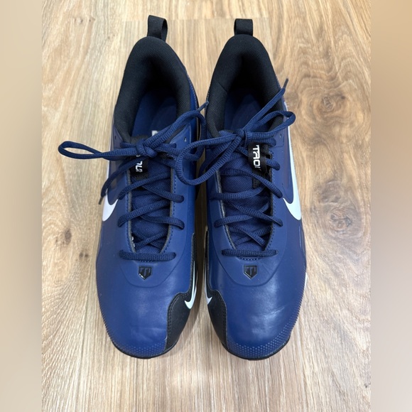Nike Force Trout 9 Keystone Baseball Cleats Mens Sz 8.5 Midnight Navy White - Picture 3 of 6